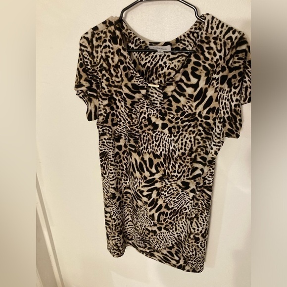 Calvin Klein short sleeve animal print shirt in size Large - Picture 1 of 3